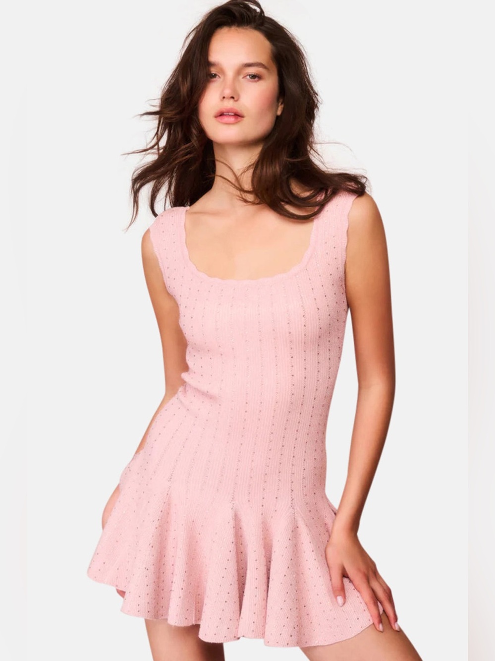 LoveShackFancy Maryanne Dress in Pink Champagne